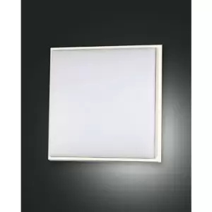 Image of Fabas Luce Desdy LED Outdoor Surface Mounted Downlight White Glass, IP54