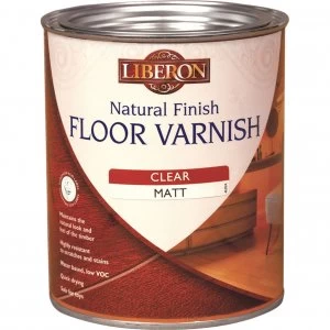 image of Liberon Natural Finish Floor Varnish 2.5l Clear Satin