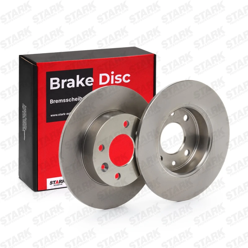 Image of STARK SKBD-0022846 Brake disc Front Axle, solid, Cast Iron, Uncoated, Untreated, without bolts/screws Cast Iron Brake Disc (82)