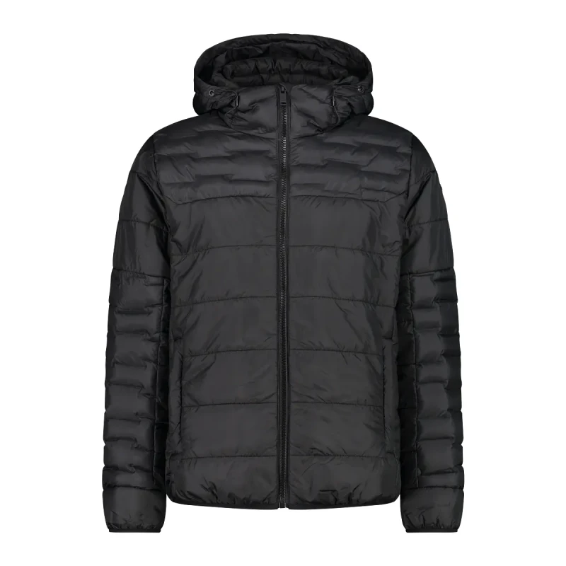 Image of CMP Hooded polyester puffer jacket CMP Noir Male L