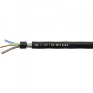 Image of Flexible cable H07RN F 3 G 2.50 mm Black Helukabel