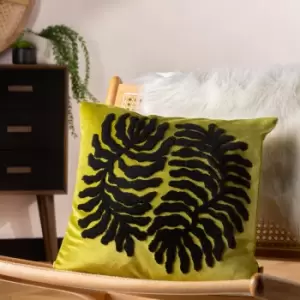 image of Maldive Tufted Cushion Moss, Moss / 45 x 45cm / Cover Only