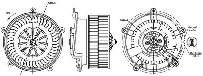 Image of Blower motor MAHLE AB 17 000S