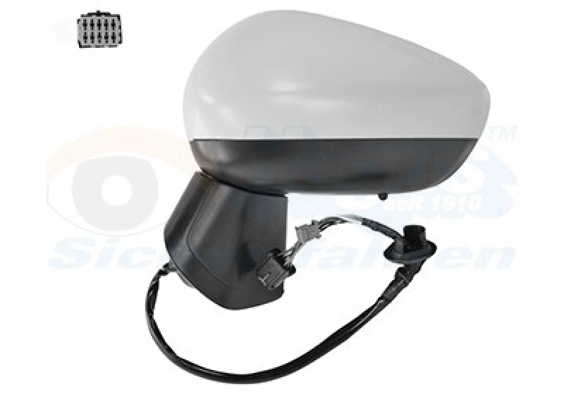 Image of VAN WEZEL Wing mirror VAN WEZEL 3722807