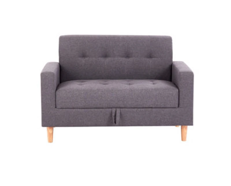 Image of Mattress Guru Modern Smart Sofa in a Box, Taupe Fabric Sofa with Hidden Storage Taupe