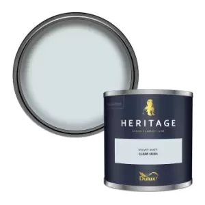 Image of Dulux Heritage Velvet Matt Clear Skies Matt Emulsion Paint 125ml