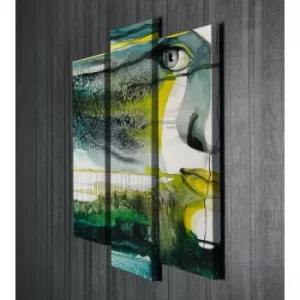 Image of UC017 Multicolor Decorative Canvas Painting (3 Pieces)