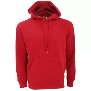 Image of SG Mens Plain Hooded Sweatshirt Top / Hoodie (5XL) (Red)