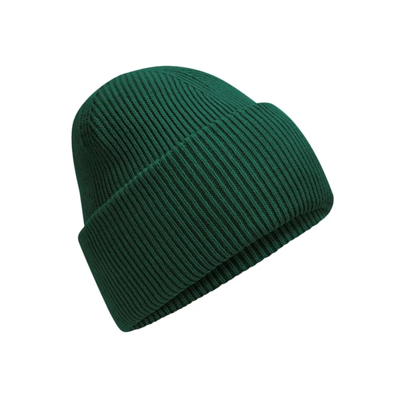 Image of Beechfield Beechfield Men Classic Deep Cuffed Beanie in Bottle Green Bottle Green One Size Male 5063425806782