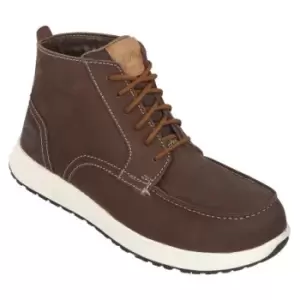 Image of Himalayan 4415 Brown Non Metallic Toe Capped Unisex Safety Boots, UK 12, EU 47