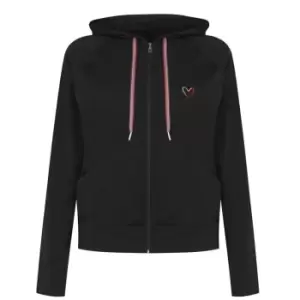 image of Paul Smith Swirl Jersey Zip Hoodie - Black