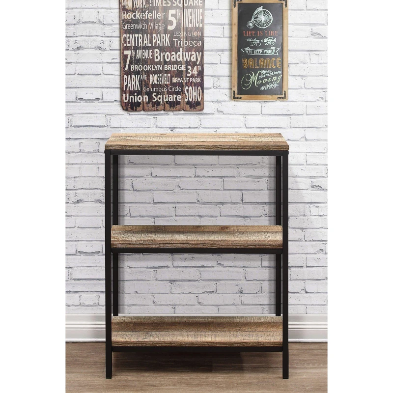 Image of Birlea Urban 3 Tier Bookcase - Brown Brown One Size