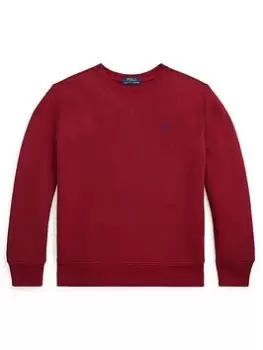 Image of Ralph Lauren Boys Classic Sweat Top - Red, Size 8-10 Years=M