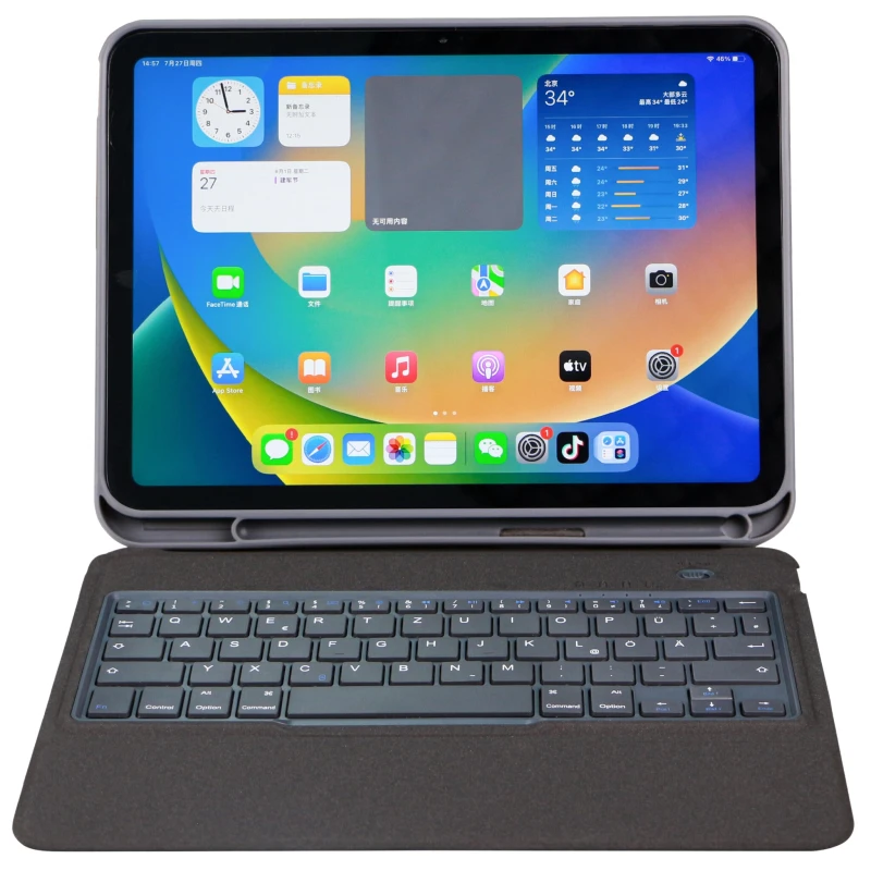 Image of DEQSTER DEQSTER Slim Keyboard 2 for iPad 10.9" (10th Gen.), QWERTY Layout 90-2000018