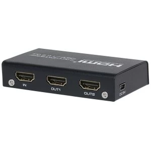 image of Nikkai HDMI Splitter 1 Port In 2 Ports Out 1080P 60Hz Resolution for Monitor or TV