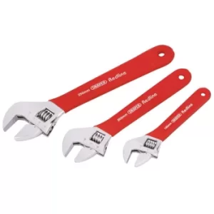 Image of Draper Redline 67634 Soft Grip Adjustable Wrench Set (3 Piece)