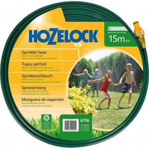 image of Hozelock Flat Water Sprinkler and Soaker Hose Pipe 15m