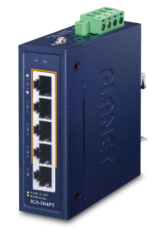 Image of PLANET 10/100/1000T 802.3at PoE + Unmanaged Gigabit Ethernet (10/100/1