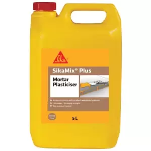 Image of Sika Mix Plus Mortar Plasticiser Admixture - 5L