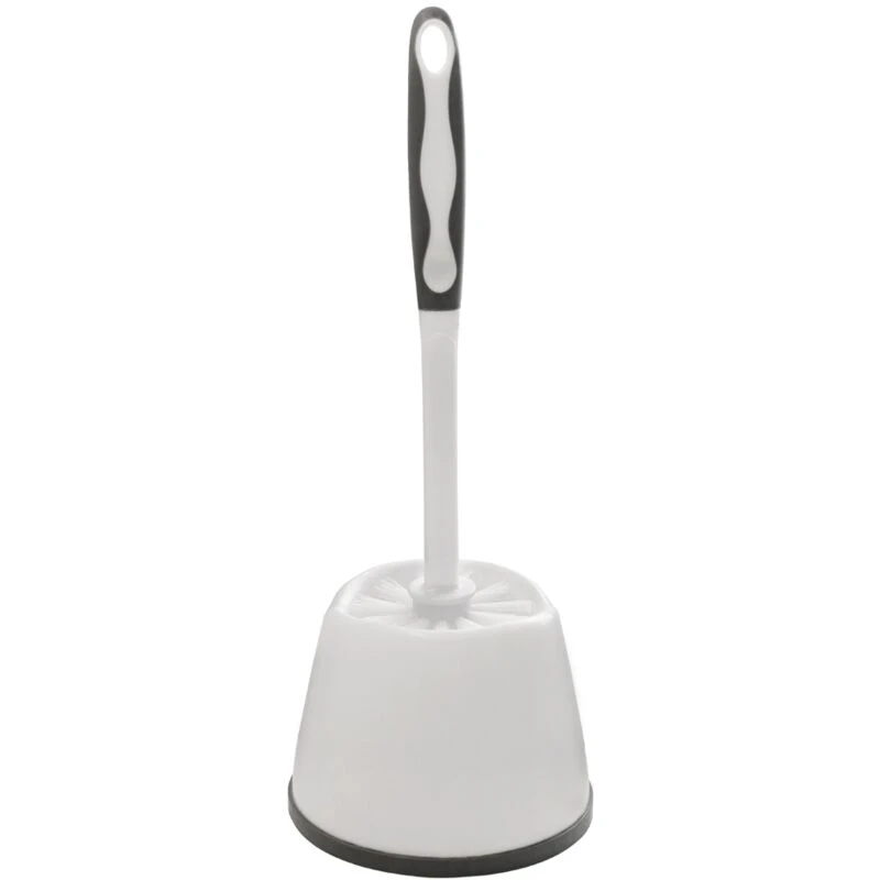 Image of JVL Toiler Brush and Holder - White White