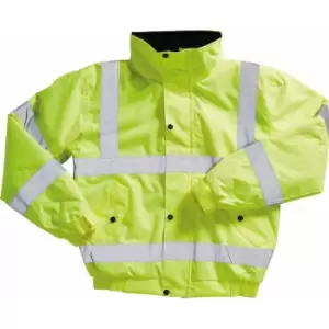 Image of Rodo Limited - Blackrock Hi-Viz Bomber Jacket Adult - Xxlarge Yellow - 8001407
