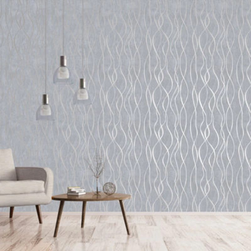 Image of Galerie Special Fx 2 Abstract Silver Grey Wallpaper G67733, Silver G67733