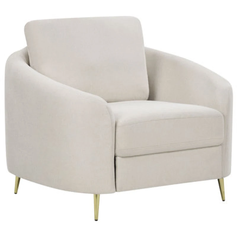 Image of Beliani Armchair Trosa Fabric Light Beige