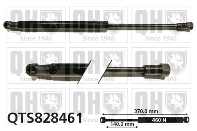 Image of QUINTON HAZELL Tailgate strut QUINTON HAZELL QTS828461