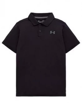 Image of Urban Armor Gear Boys Golf Performance Polo 2.0 Top - Black, Size 7-8 Years, S