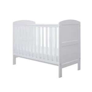 image of Ickle Bubba Coleby Mini Cot Bed and Pocket Sprung Mattress White