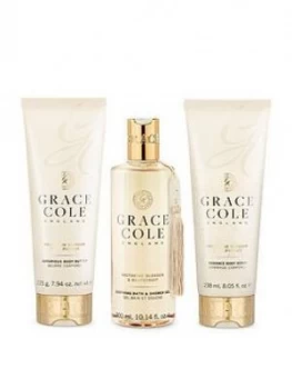 image of Grace Cole Grace Cole Signature Nectarine Blossom & Grapefruit Bath & Shower Set, One Colour, Women