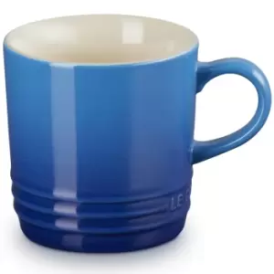 Image of Le Creuset Stoneware Cappuccino Mug Azure Blue