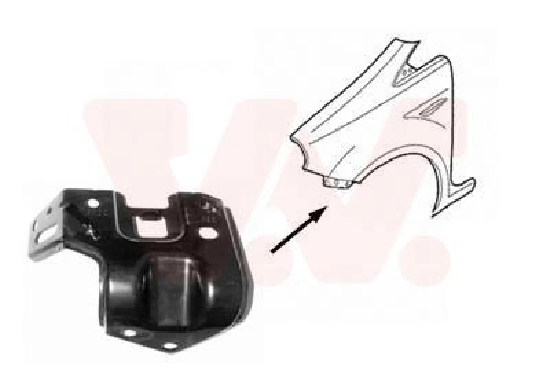 Image of VAN WEZEL Front Cowling VAN WEZEL 1624671