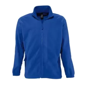 Image of SOLS Mens North Full Zip Outdoor Fleece Jacket (4XL) (Royal Blue)
