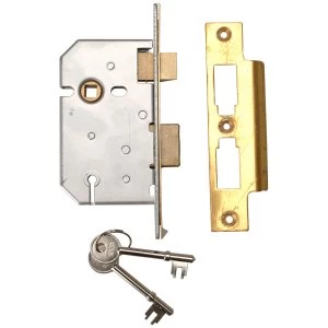 Image of Union 2277 3 Lever Mortice Sashlock Satin Chrome 77.5mm 3" Visi
