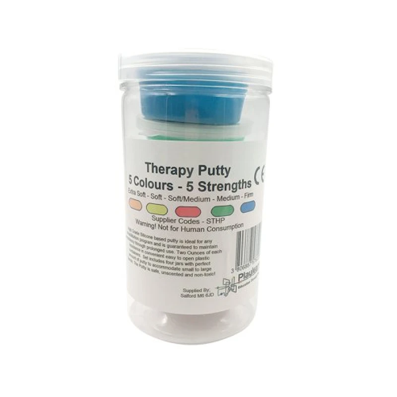 Image of Unbranded Therapy Putty 5 Resistance Levels Assorted Colours Odourless STHP STHP