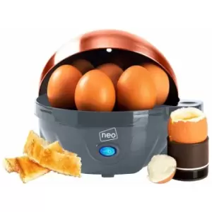 Image of Neodirect - Neo Grey and Copper Electric Egg Boiler Poacher and Steamer