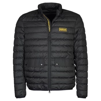 Image of Barbour International Legacy Drive Quilted Jacket - Black BK11