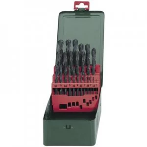 Image of Metabo 627152000 HSS Metal twist drill bit set 25 Piece rolled DIN 338 Cylinder shank 1 Set