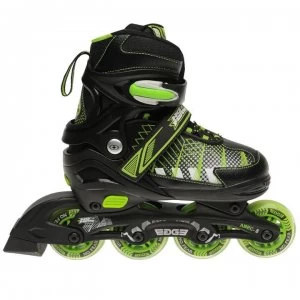 Image of No Fear Edge Childrens Inline Skates - Black/Green