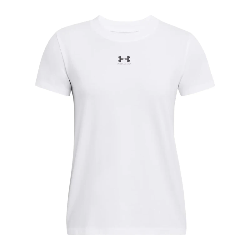 Image of Under Armour Womens T-Shirt Under Armour Rival Core Blanc Female XS