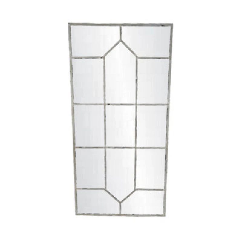 Image of Minster Outdoor Wall Framed Mirror - Metal - L3 X W60 X H120 Cm