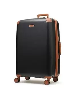 Image of Rock Luggage Carnaby UYG8E 8 Wheel Hardshell Large Black Suitcase