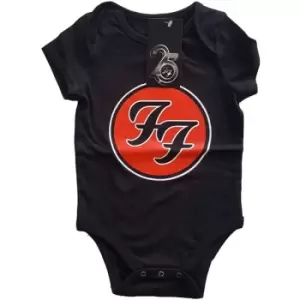 Image of Foo Fighters - FF Logo Kids 24 Months Baby Grow - Black