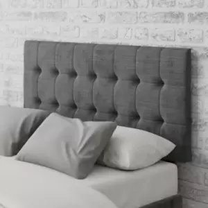 Image of Sinatra Firenze Velour Headboard Charcoal