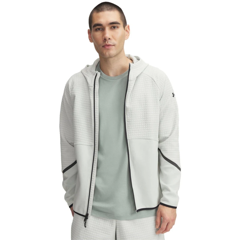 Image of Under Armour Mens Unstoppable Zip Hoodie Green male S