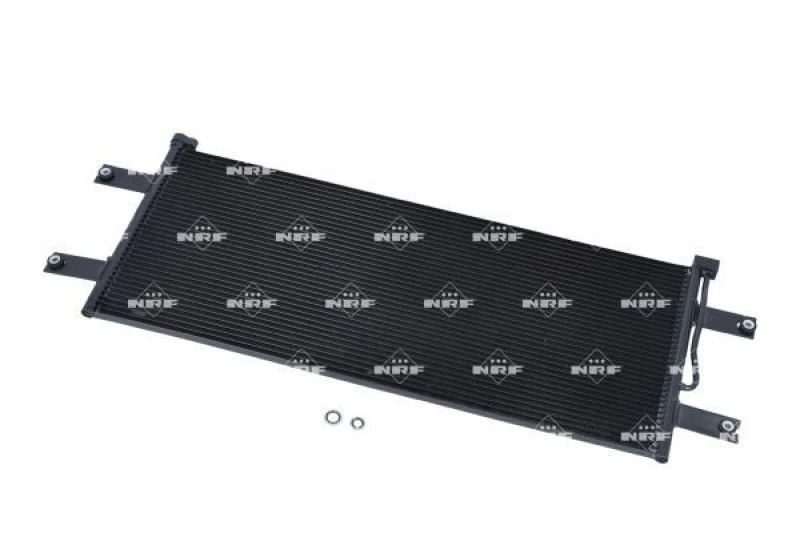 Image of NRF 350075 Condenser EASY FIT, with gaskets/seals Aluminium Condenser,air conditioning (448)