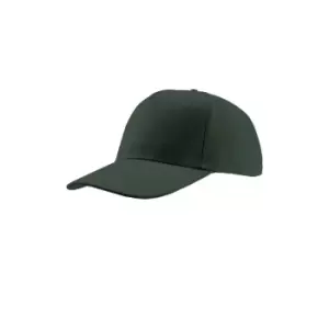 Image of Atlantis Liberty Five Heavy Brush Cotton 5 Panel Cap (One Size) (Dark Green)