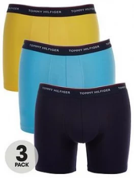 image of Tommy Hilfiger 3 Pack Boxer Brief - Navy/Blue/Yellow