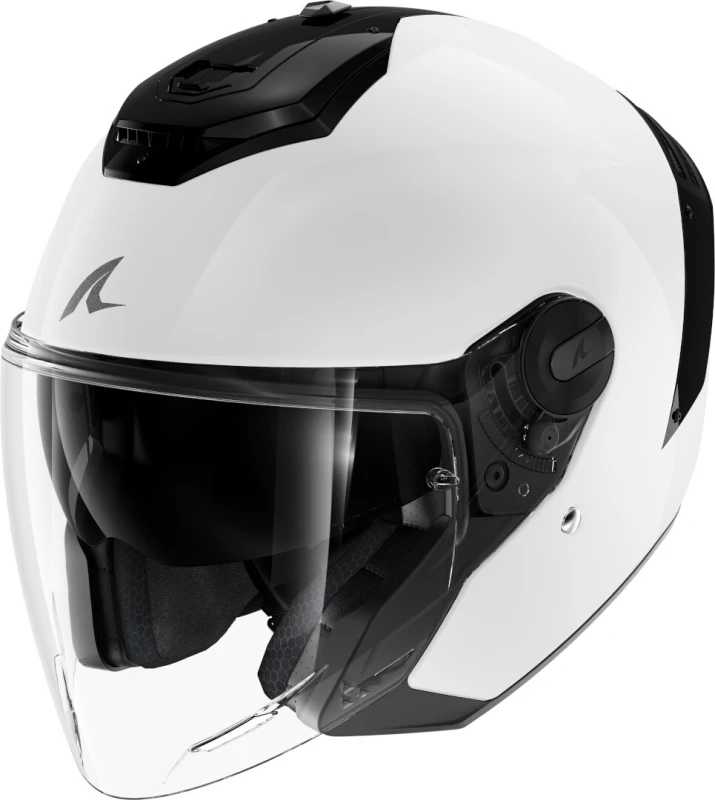 Image of Shark RS Jet Blank Jet Helmet, black-white, Size L for Men